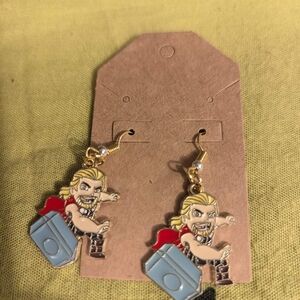 Thor Hammer Dangle Earrings